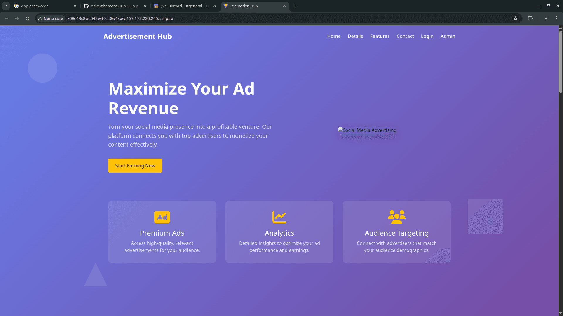 Promotion Advertisement Hub